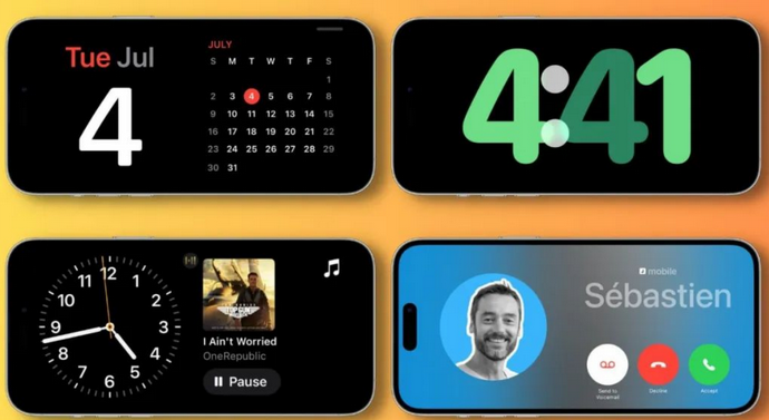和田苹果手机维修分享iOS17横屏充电待机显示有什么好处 
