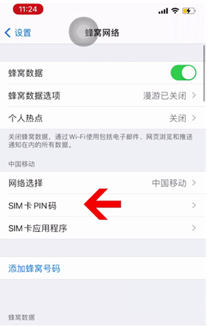 和田苹果14维修网分享如何给iPhone14的SIM卡设置密码 