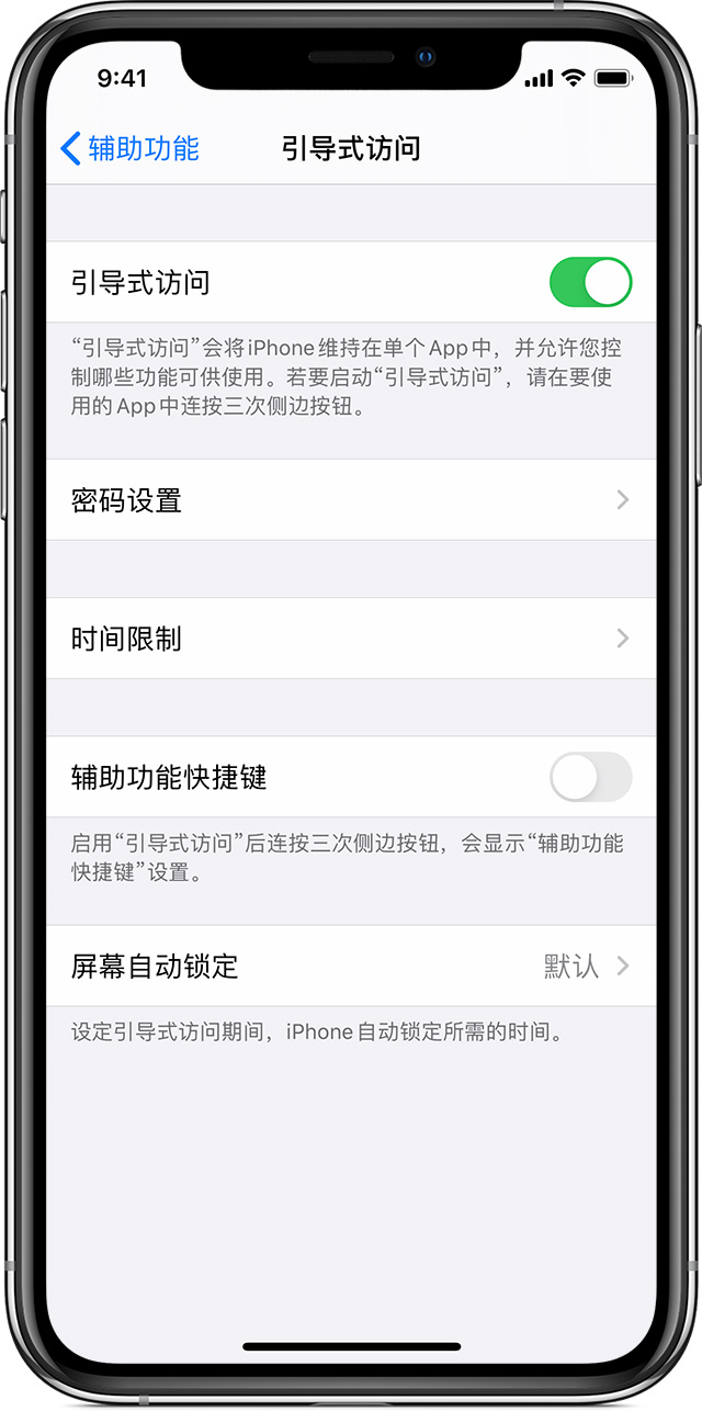 和田苹果手机维修分享如何在 iPhone 上退出引导式访问 