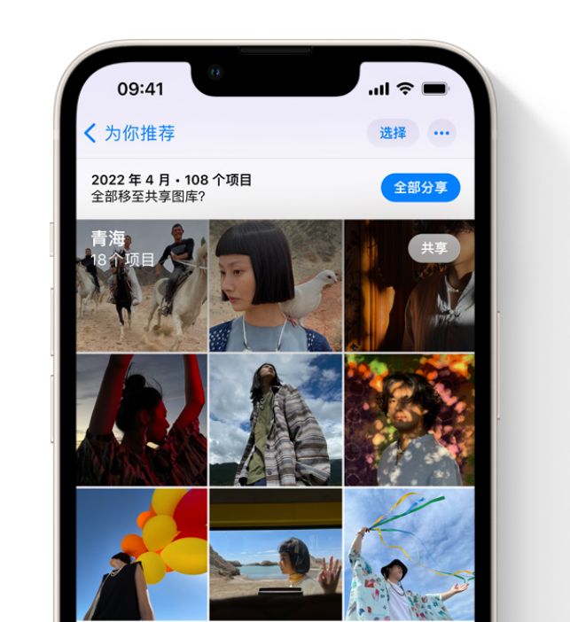 和田苹果维修网点分享在 iPhone 上使用共享图库 