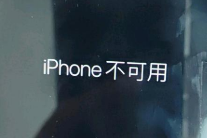 和田苹果服务网点分享锁屏界面显示“iPhone 不可用”如何解决 