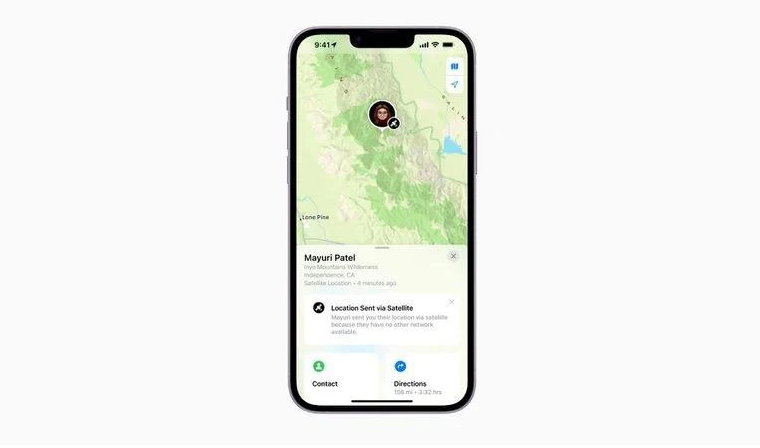 和田苹果14维修分享iPhone14系列中 FindMy功能通过卫星分享位置方法教程 
